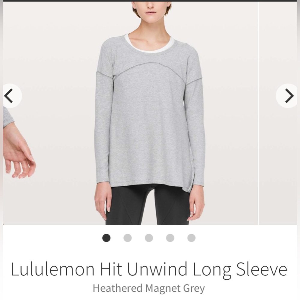 Lululemon Hit Unwind Long Sleeve Top